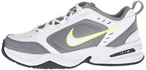 Nike Air Monarch IV, Zapatillas de Gimnasia para Hombre, Blanco (White/White/Cool Grey/Volt/Anthracite 100), 44 EU Nike Air Monarch IV, Zapatillas de Gimnasia para Hombre, Blanco (White/White/Cool Grey/Volt/Anthracite 100), 44 EU