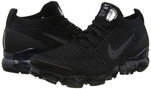 Nike Air Vapormax Flyknit 3, Zapatillas de Atletismo para Hombre, Multicolor (Black/Anthracite/White/Metallic Silver 000), 44 EU