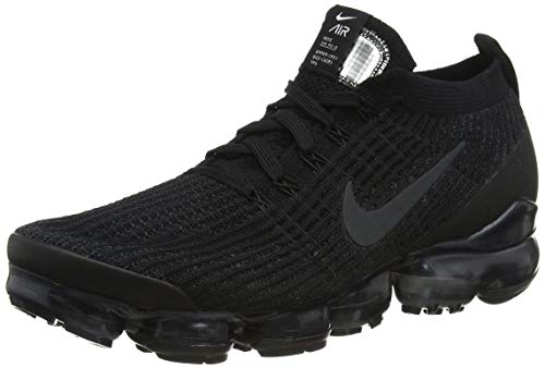 Nike Air Vapormax Flyknit 3, Zapatillas de Atletismo para Hombre, Multicolor (Black/Anthracite/White/Metallic Silver 000), 44 EU