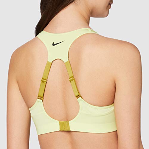 NIKE Alpha Bra Sujetador de Deporte, Mujer, Limelight/Quantum Moss/(Black), SA-C