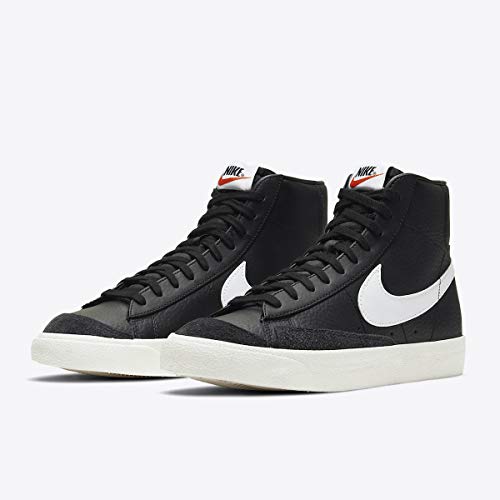 Nike Blazer Mid '77 VNTG, Zapatillas de básquetbol Hombre, Black/White/Sail/Team Orange, 42.5 EU