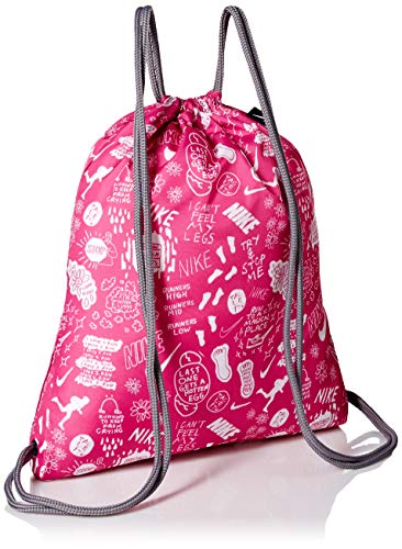 NIKE Bolsa de entrenamiento unisex para niños, Unisex niños, BA6009-623, Color fucsia/gris oscuro/blanco., MISC