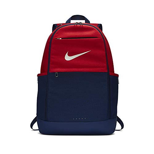 NIKE Brasilia - Mochila de entrenamiento, Unisex, Mochila, BA5892, Rojo/Azul Vacío/Blanco, MISC