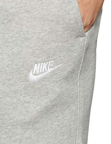 Nike CF FLC Club, Pantalones Deportivos para Hombre, Gris (Grey Heather/White), Large