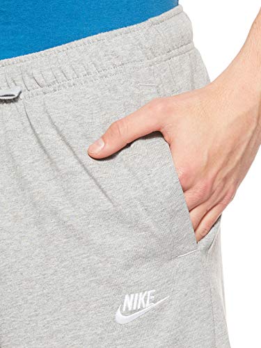 NIKE Club Short JSY Pantalones Cortos, Hombre, Gris (Dk Grey Heather/White), M NIKE Club Short JSY Pantalones Cortos, Hombre, Gris (Dk Grey Heather/White), M