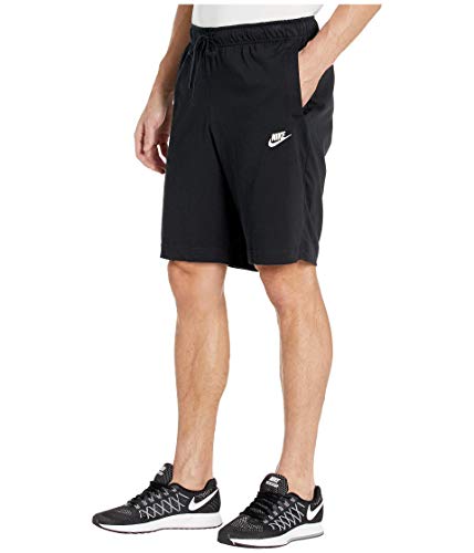 NIKE Club Short JSY Pantalones Cortos, Hombre, Negro (Black/White), L NIKE Club Short JSY Pantalones Cortos, Hombre, Negro (Black/White), L