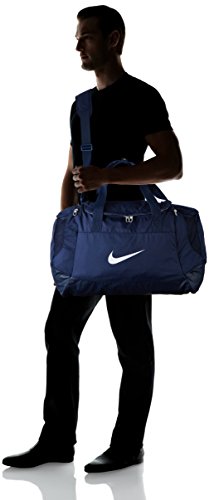 Nike Club Team Swoosh Duffel M Bolsa de deporte, 53 cm, 52 liters, Azul (Dunkelblau)