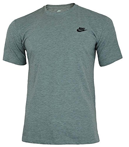 Nike Core Tee Hombre Camiseta Algodón T-Shirt Deportiva Fitness Gris, Tamaño:L