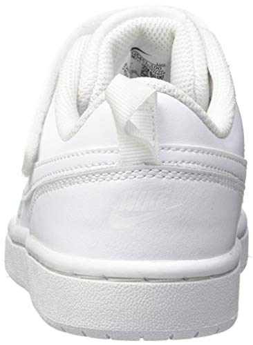 Nike Court Borough Low 2, Sneaker Boys, Blanco White White White 100, 38.5 EU