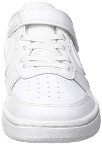 Nike Court Borough Low 2, Sneaker Boys, Blanco White White White 100, 38.5 EU