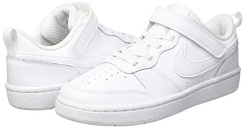 Nike Court Borough Low 2, Sneaker Boys, Blanco White White White 100, 38.5 EU