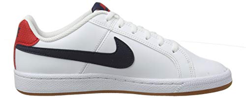 Nike Court Royale (GS), Zapatillas de Gimnasia Hombre, Blanco (White/Obsidian/Univ Red/Gum Lt Brown 107), 38 EU