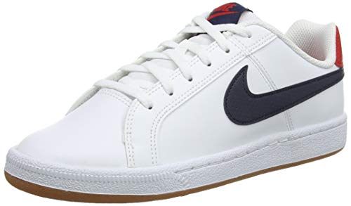 Nike Court Royale (GS), Zapatillas de Gimnasia Hombre, Blanco (White/Obsidian/Univ Red/Gum Lt Brown 107), 38 EU