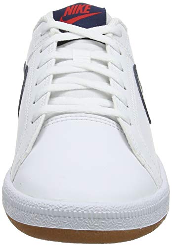Nike Court Royale (GS), Zapatillas de Gimnasia Hombre, Blanco (White/Obsidian/Univ Red/Gum Lt Brown 107), 38.5 EU