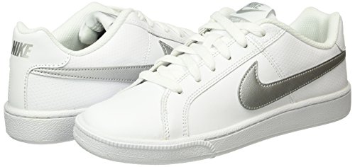 Nike Court Royale, Zapatillas para Mujer, Blanco (White / Metallic Silver), 37.5 EU