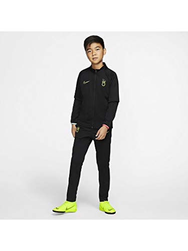 NIKE Cr7 B Nk Dry TRK Suit K Chándal, Niños, Black/Hyper turq/Laser Crimson/(Lemon Venom), S