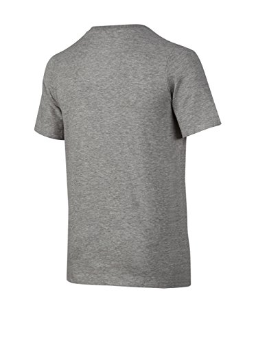 NIKE CTN Spinning Ball YTH Camiseta de Manga Corta, Niños, Gris (Dk Grey Heather), XS NIKE CTN Spinning Ball YTH Camiseta de Manga Corta, Niños, Gris (Dk Grey Heather), XS