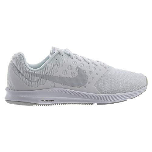 Nike Downshifter 7, Zapatillas de Running Hombre, Blanco (White/Pure Platinum), 43 EU