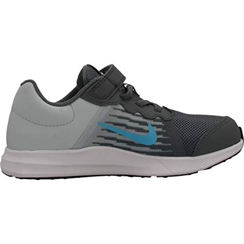 Nike Downshifter 8 (PSV) - Zapatillas de Atletismo para Niños, Multicolor (Cool Grey/Blue Fury/Pure Platinum/White 012) 35 EU