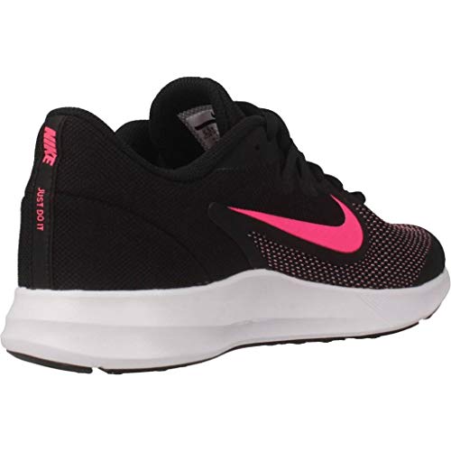 Nike Downshifter 9 (GS), Zapatillas de Atletismo, Negro (Black/Hyper Pink/White 000), 36 EU