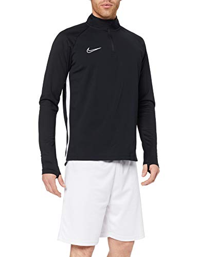 NIKE Dri-FIT Academy Dril Top Camiseta de Manga Larga, Hombre, Negro (Black/White/White), L NIKE Dri-FIT Academy Dril Top Camiseta de Manga Larga, Hombre, Negro (Black/White/White), L