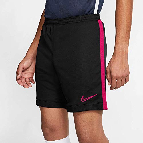 NIKE Dri-fit Academy - Pantalones Cortos para Hombre, Hombre, AJ9994, Negro/Rosa Hyper Pink, Small NIKE Dri-fit Academy - Pantalones Cortos para Hombre, Hombre, AJ9994, Negro/Rosa Hyper Pink, Small