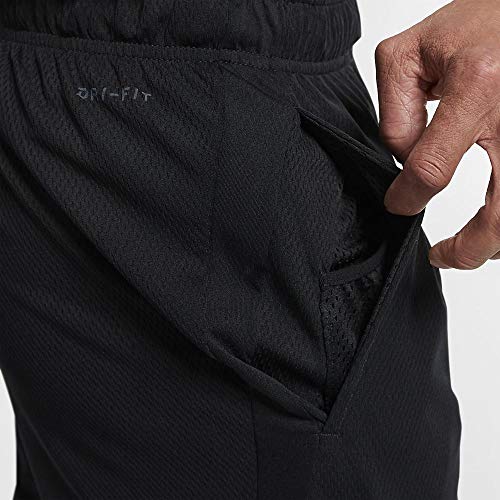 NIKE Dri-Fit Shorts Men Pantalones Cortos de Deporte, Hombre, Negro (Black/Dark Grey), S