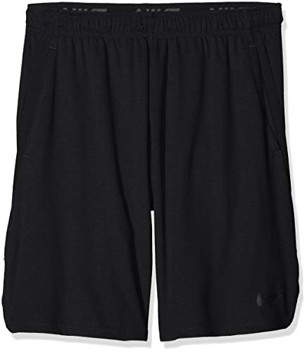 NIKE Dri-Fit Shorts Men Pantalones Cortos de Deporte, Hombre, Negro (Black/Dark Grey), S