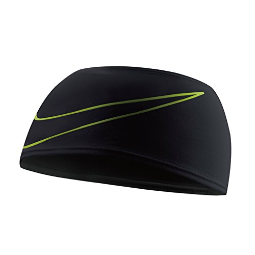 Nike Dri-Fit Swoosh - Cinta para Correr, Color Negro