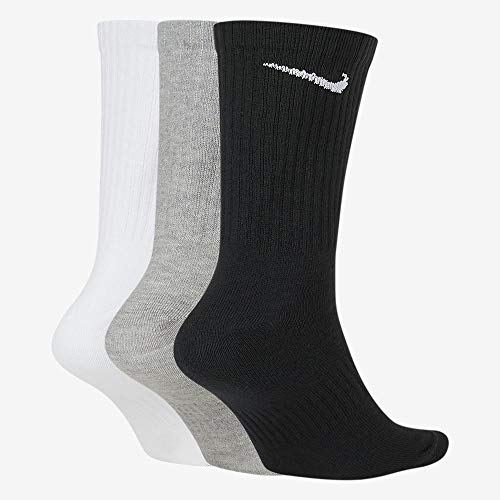 Nike Everyday Lightweight Crew Trainings Socks (3 Pairs), Calcetines Hombre, Multicolor, 38–42 (Talla del fabricante: M) Nike Everyday Lightweight Crew Trainings Socks (3 Pairs), Calcetines Hombre, Multicolor, 38–42 (Talla del fabricante: M)