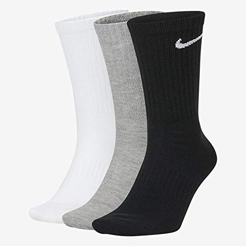 Nike Everyday Lightweight Crew Trainings Socks (3 Pairs), Calcetines Hombre, Multicolor, 38–42 (Talla del fabricante: M)