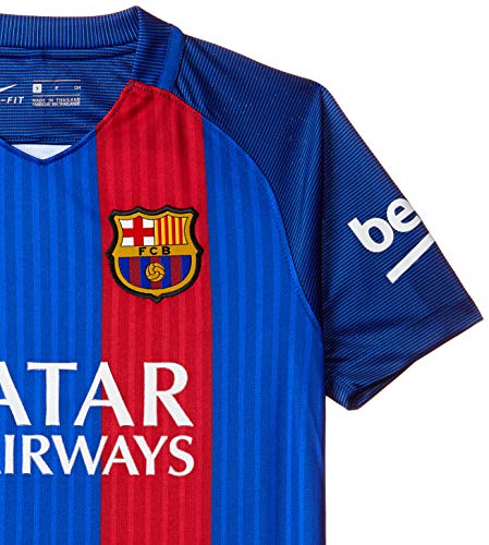 Nike FC Barcelona Yth Ss Hm Stadium Jsy, Camiseta de manga corta para niño, Azul (Sport Royal / Gym Red / University Gold), XS