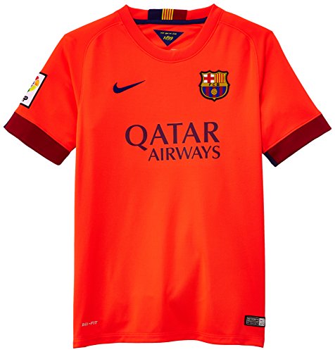 NIKE FCB Away Stadium - Camiseta de fútbol, Color Rojo, Talla M NIKE FCB Away Stadium - Camiseta de fútbol, Color Rojo, Talla M