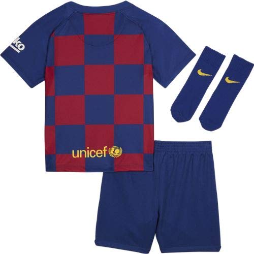 NIKE FCB I Nk BRT Kit Hm Equipamento de Fútbol, Unisex niños, Deep Royal Blue/(Varsity Maize) (Full Sponsor), 6-9M