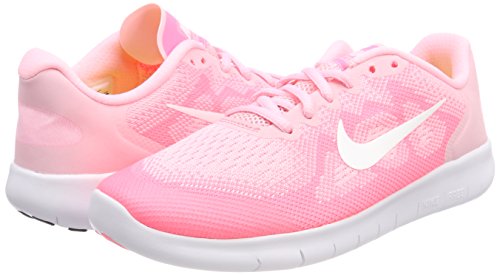 NIKE Free RN 2017 (GS) Zapatillas de Entrenamiento, Niñas, Rosa (Arctic Punch/Metallic Summit White-Sunset Pulse 602), 38 EU