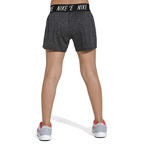 NIKE G Nk Dry Short Trophy 4in Pantalones Cortos de Deporte, Niñas, Black/htr/(White), L NIKE G Nk Dry Short Trophy 4in Pantalones Cortos de Deporte, Niñas, Black/htr/(White), L