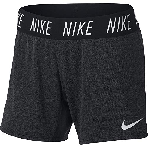 NIKE G Nk Dry Short Trophy 4in Pantalones Cortos de Deporte, Niñas, Black/htr/(White), L