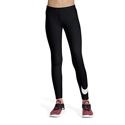 NIKE G NSW Favorites Swsh Tight Pantalones de Deporte, Niñas, Black/(White) (c/O), M