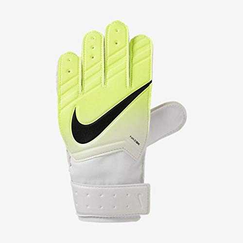 NIKE GK JR Match FA16 Guantes de Portero, Unisex niños, Blanco (White/Volt/Black), 7