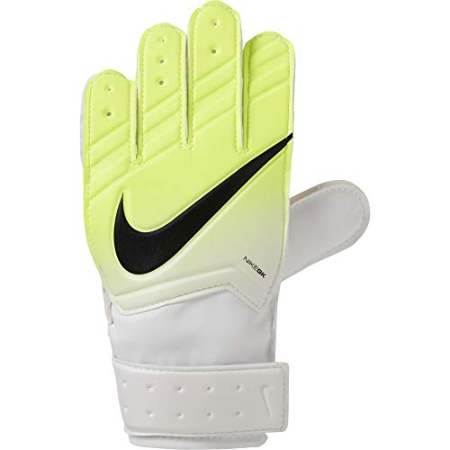 NIKE GK JR Match FA16 Guantes de Portero, Unisex niños, Blanco (White/Volt/Black), 7