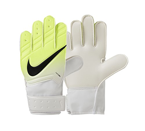 NIKE GK JR Match FA16 Guantes de Portero, Unisex niños, Blanco (White/Volt/Black), 7