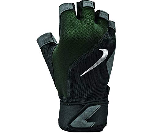 Nike - Guantes de Fitness para Hombre, Color Negro, Amarillo y Blanco Nike - Guantes de Fitness para Hombre, Color Negro, Amarillo y Blanco
