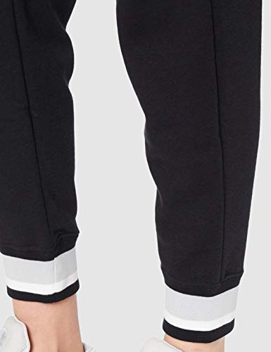 NIKE Heritage FLC - Pantalones de Deporte para Mujer, Color Negro, Gris y Blanco