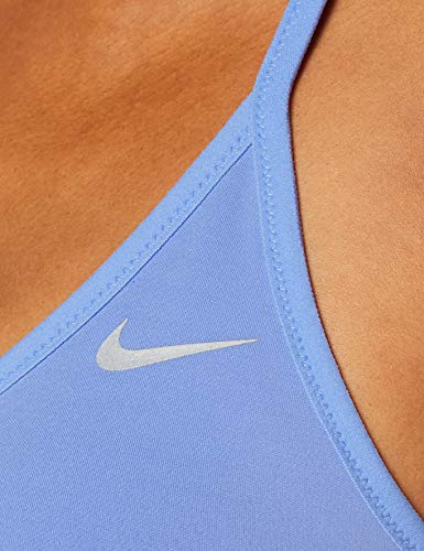 NIKE Indy Pro Cn Long Line - Sujetador Deportivo, Mujer, Sujetador Deportivo, CT3764, Royal Pulse/White/Metallic SIL, Extra-Small