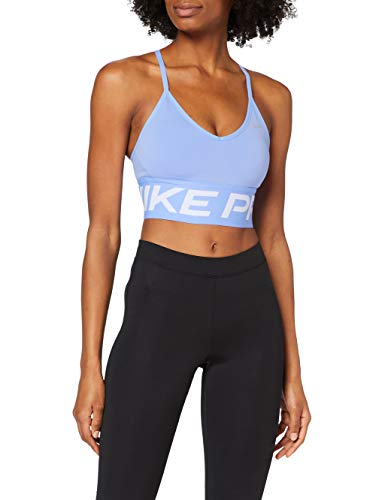 NIKE Indy Pro Cn Long Line - Sujetador Deportivo, Mujer, Sujetador Deportivo, CT3764, Royal Pulse/White/Metallic SIL, Extra-Small NIKE Indy Pro Cn Long Line - Sujetador Deportivo, Mujer, Sujetador Deportivo, CT3764, Royal Pulse/White/Metallic SIL, Extra-Small