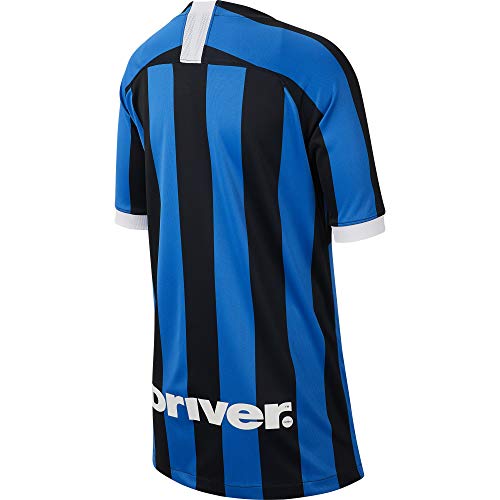NIKE Inter Y Nk BRT Stad JSY SS Hm Camiseta, Unisex niños, Blue Spark/White, M NIKE Inter Y Nk BRT Stad JSY SS Hm Camiseta, Unisex niños, Blue Spark/White, M