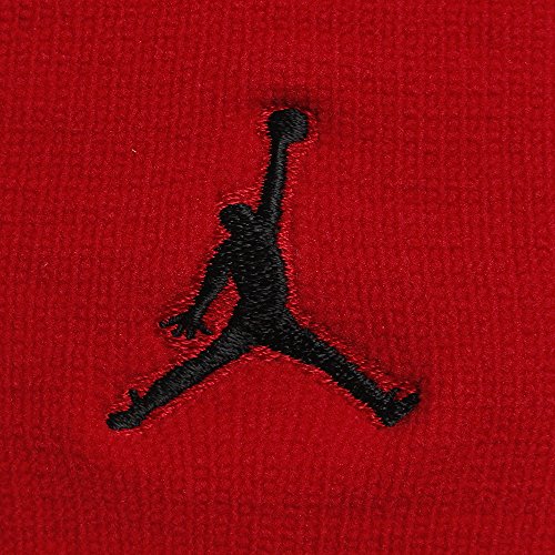 NIKE Jumpman Wristband Muñequera, Unisex Adulto, Multicolor (Gym Red/bla), Talla Única