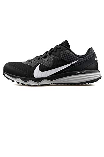 Nike Juniper Trail, Zapatillas para Correr de Carretera para Hombre, Black/White-DK Smoke Grey-Grey, 43 EU