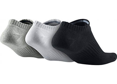 Nike Lightweight No-Show, Calcetines, Hombre, Negro/Gris/Blanco, 38-42, Pack de 3 Nike Lightweight No-Show, Calcetines, Hombre, Negro/Gris/Blanco, 38-42, Pack de 3