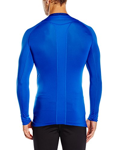 NIKE Long Sleeve Pro Cool Compression Camiseta de Mangas largas, Hombre, Azul/Blanco, S